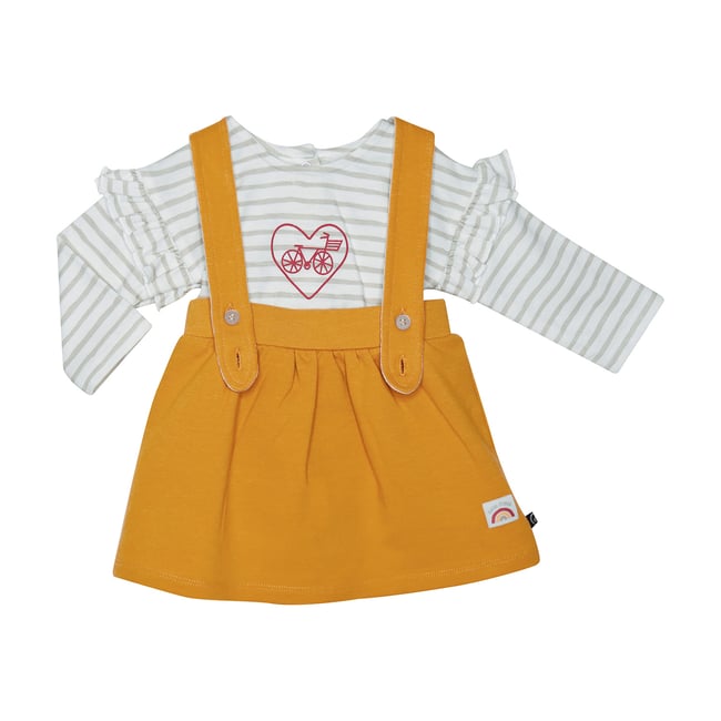 Tee shirt robe molleton eleanor jaune <span itemprop=