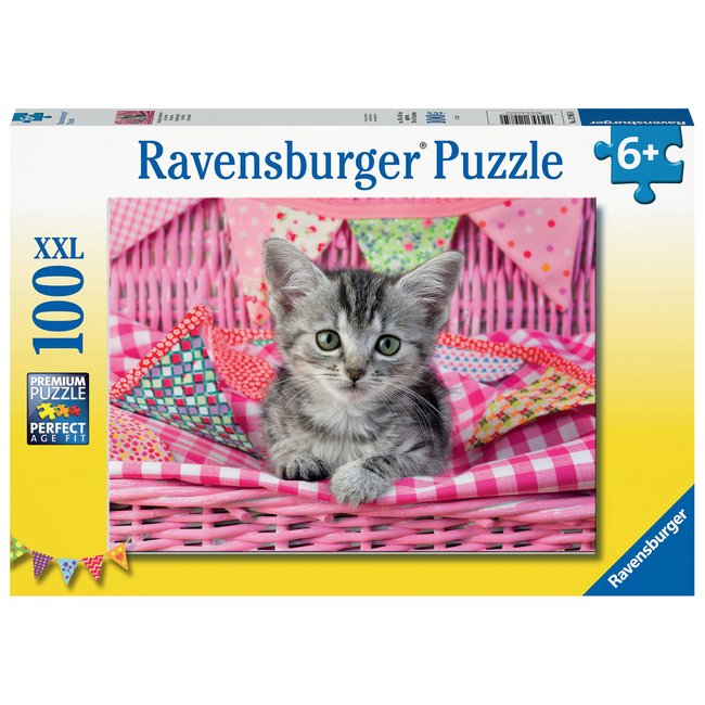 Ravensburger - puzzle enfant - puzzle 100 p xxl - joli chaton - dès 6 ans - 12985 - RAVENSBURGER