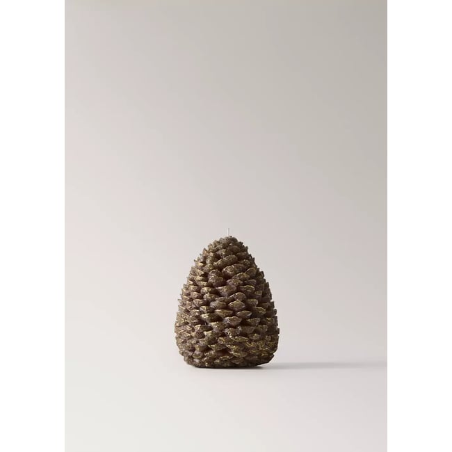 Bougie ananas 900 g Couleur marron <span itemprop=