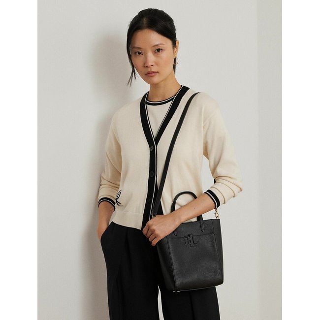 Bolso pequeño de piel, tipo bandolera, CAMERYN negro <span itemprop=