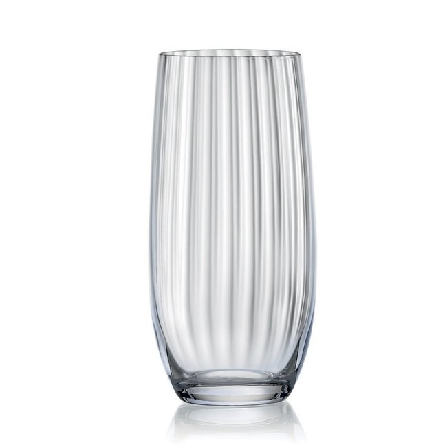 Boîte de 6 gobelets forme haute   35 cl-WATERFALL Couleur transparent / cristal <span itemprop=