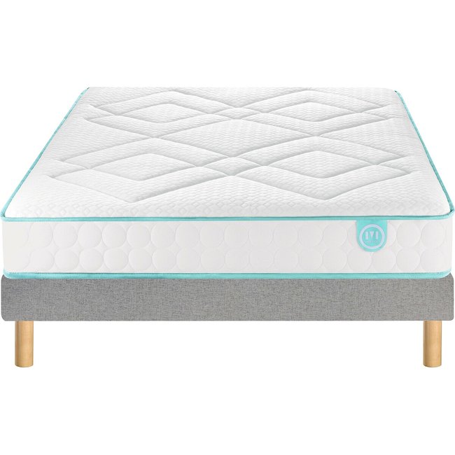 Ens. latex mattress + box spring LE TOUT DELICAT - MERINOS