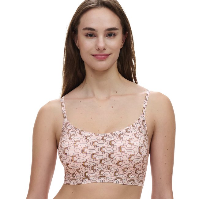 Bralette paddée ultra douce Softstretch imprimé graphique CHANTELLE