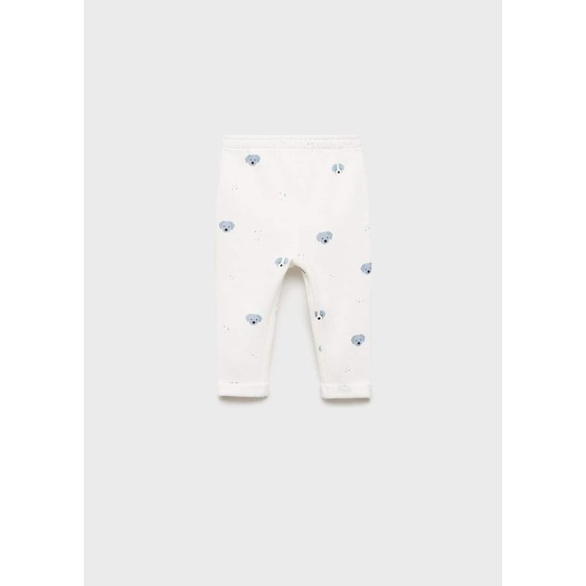 Pantalon de jogging imprimé blanc <span itemprop=