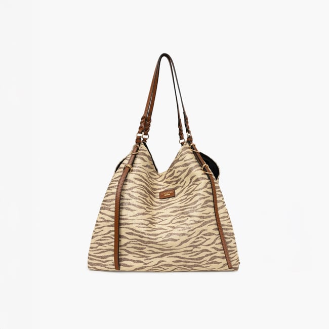 Grand sac shopper  S-Ringo marron <span itemprop=