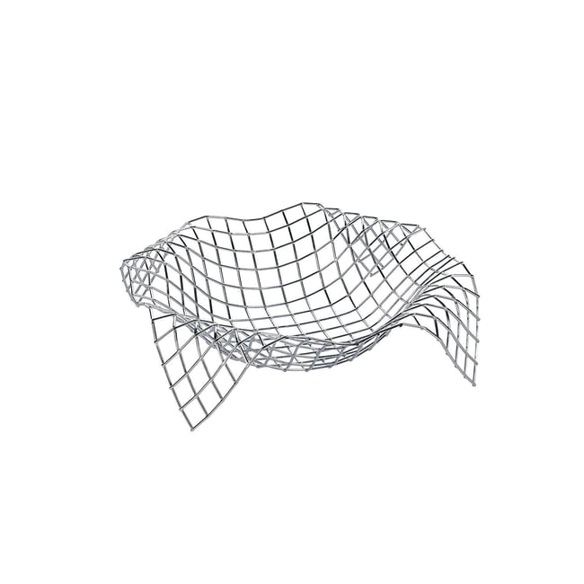 Panier En Fil ALBUM Couleur argent <span itemprop=