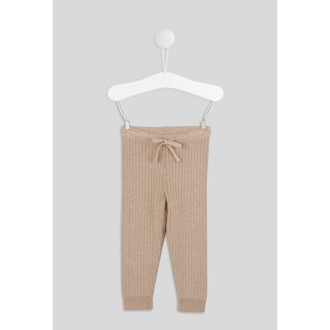 Legging uni côtelé en tricot, fille, OEKO-TEX naturel chine <span itemprop=