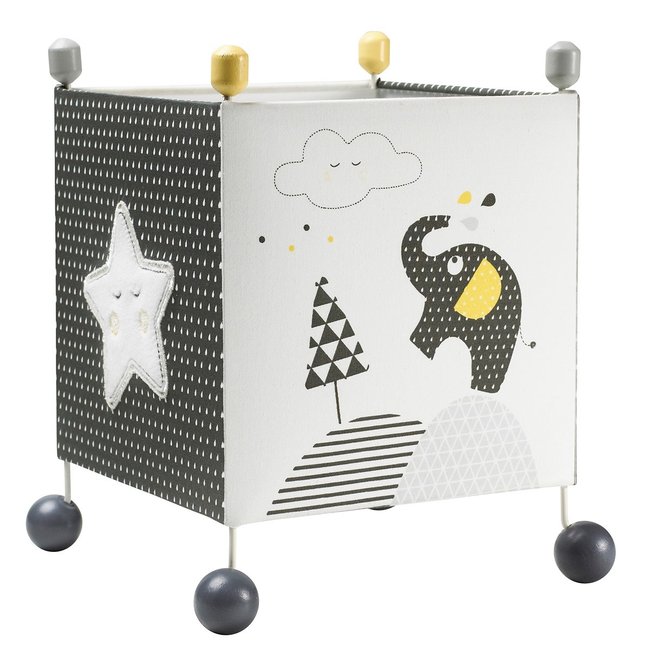 Luminaire enfant à poser en coton Couleur gris <span itemprop=