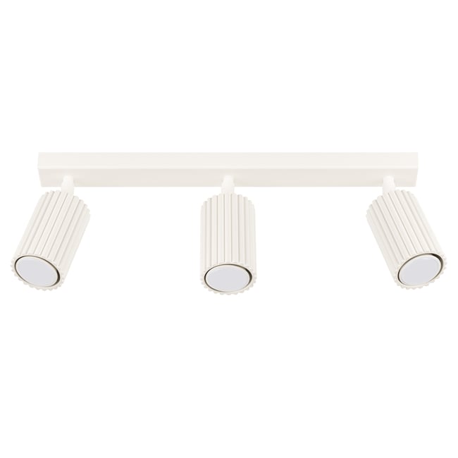 Plafonnier Aluminium Beige GU10 3 Karbon Line Couleur beige <span itemprop=