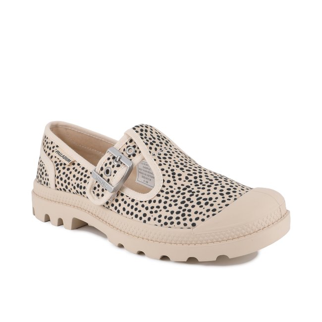 Baskets basses en coton PAMPA M-JANE WILD vert-sand/cheetah print <span itemprop=