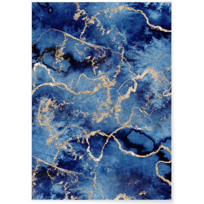 Affiche Blue Background 1 Couleur blanc <span itemprop=