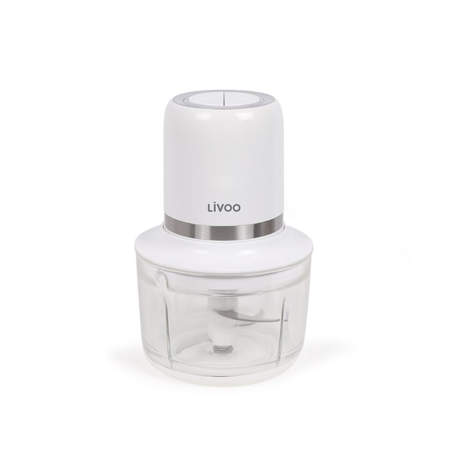 Hachoir électrique sans fil blanc <span itemprop=
