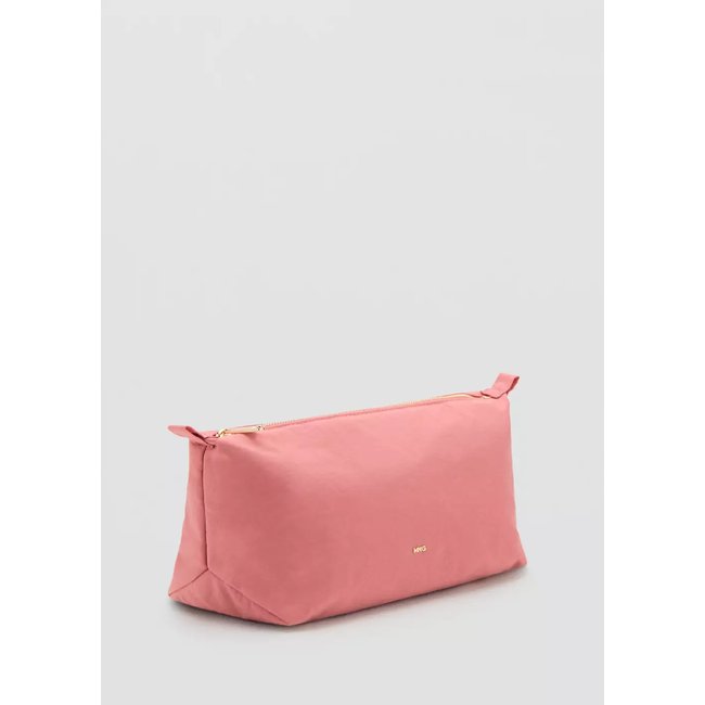 Trousse de maquillage matelassée logo rose <span itemprop=