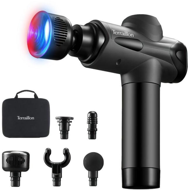 Pistolet de massage de massage Expert chaud & froid noir <span itemprop=