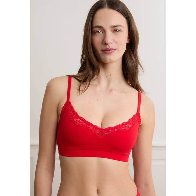Brassière en microfibre et dentelle PURE SOFT LACE - ETAM