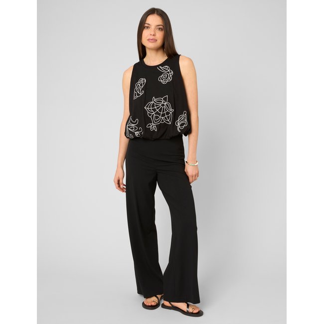 Pantalon droit noir <span itemprop=