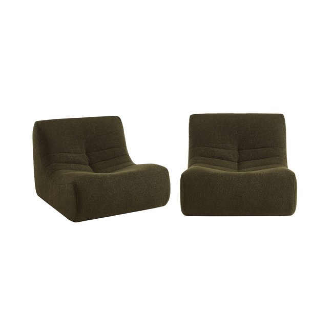 Chauffeuse modulable 1 place bouclette texturée (lot de 2) SOKOL - SWEEEK