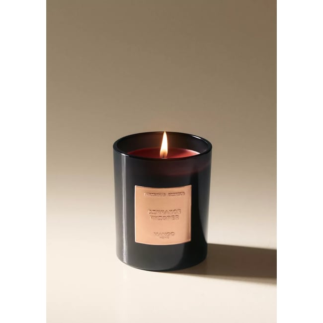 Bougie parfumée CINNAMON 200 g Couleur cuivre <span itemprop=