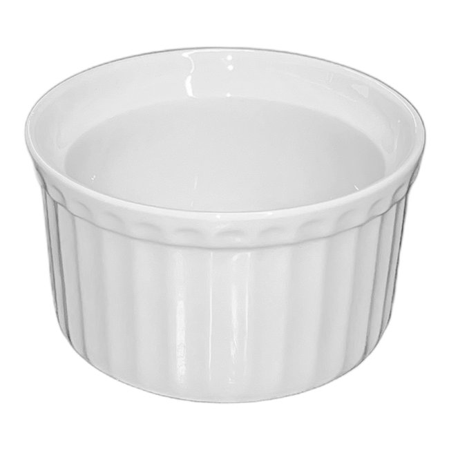 Ramequin à soufflé 9 cm (lot de 6) Couleur blanc <span itemprop=