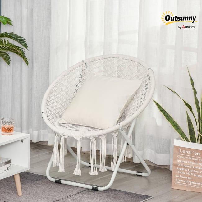 Chaise Moon Coton Beige beige <span itemprop=