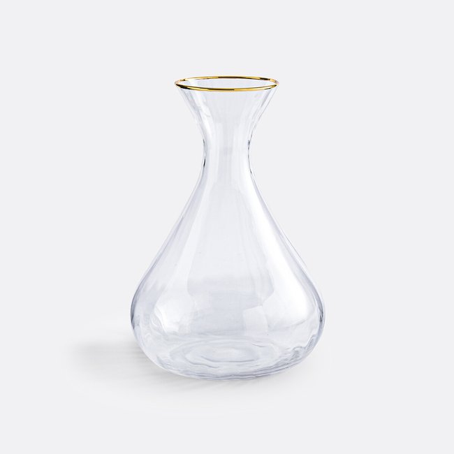 Decantador em vidro estriado, Lurik transparente <span itemprop=