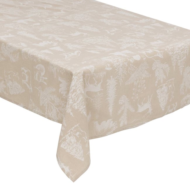 Nappe animaux 140 x 240 cm beige et blanc DJUR beige <span itemprop=