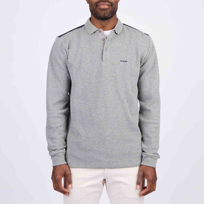 Polo manches longues regular fit à épaulettes - MISE AU GREEN
