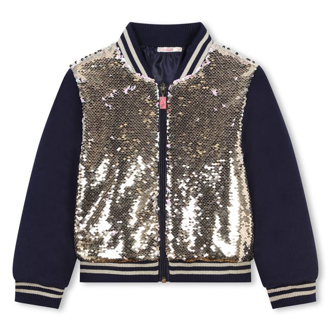Blouson à sequins réversibles dore <span itemprop=