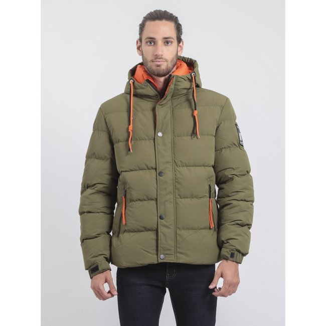 Doudoune Capuche Zwan kaki <span itemprop=