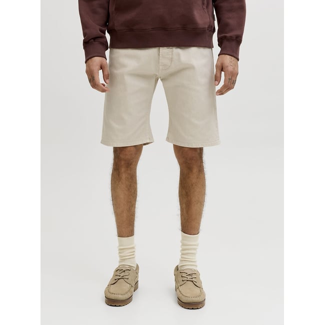 Short en jean ecru <span itemprop=