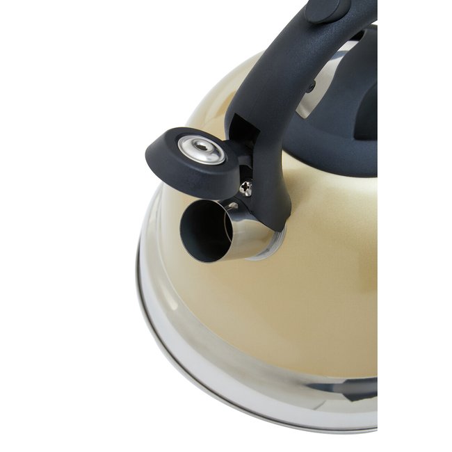 3L Whistling Stove Top Kettle, gold-coloured, SO'HOME