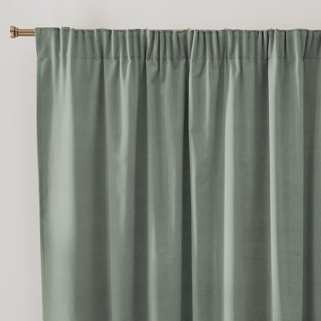Velvet Curtain with Pencil Pleat and Wave - LA REDOUTE INTERIEURS