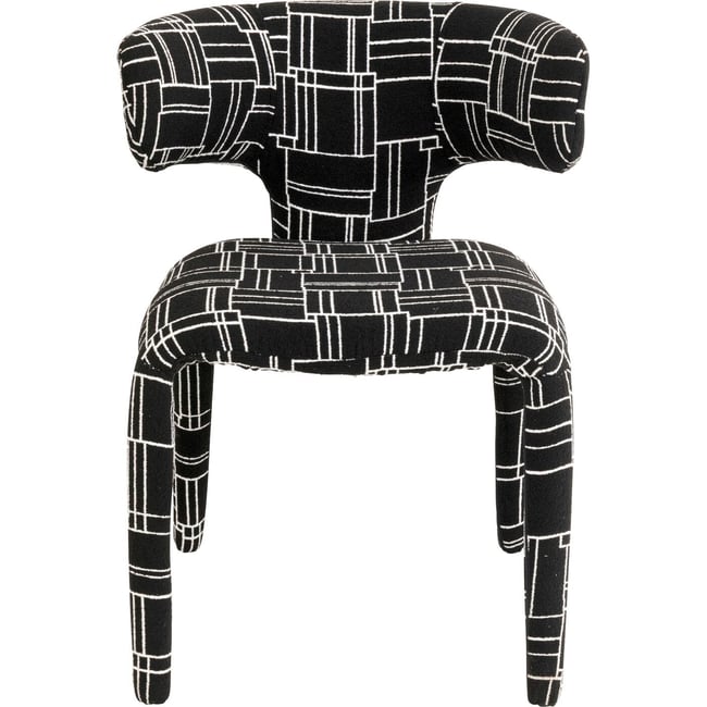 Chaise imprimé géométrique, TOBI - KARE DESIGN