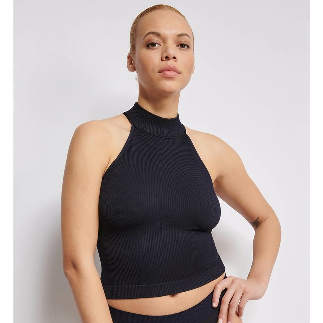 Ever Infused Aloe Recycled Halterneck Top, black, SLOGGI