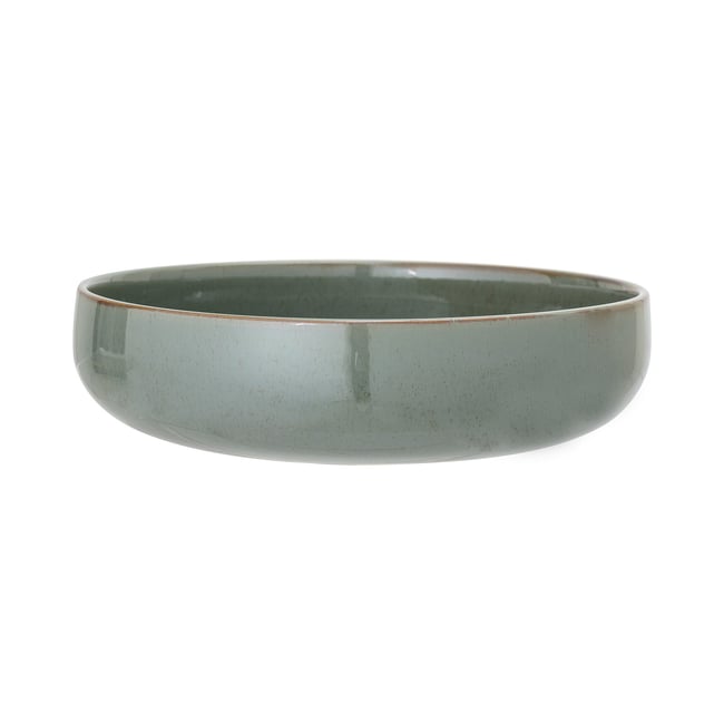 Saladier en grès rond Pixie Couleur bleu <span itemprop=
