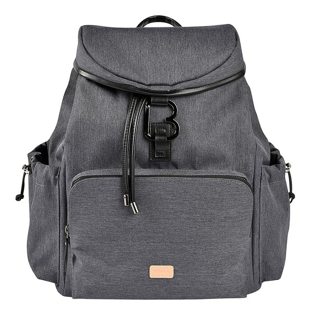 Sac à dos à langer Vancouver gris foncé <span itemprop=