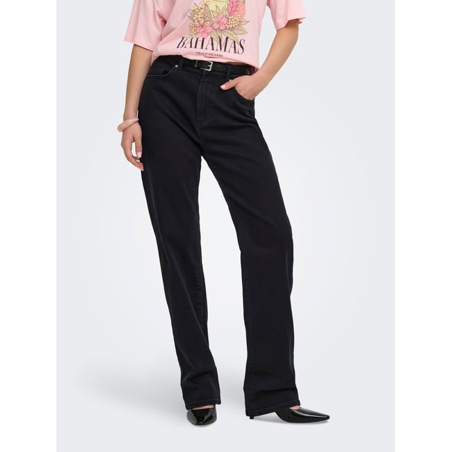 Jean Mom noire - washed black 1 <span itemprop=