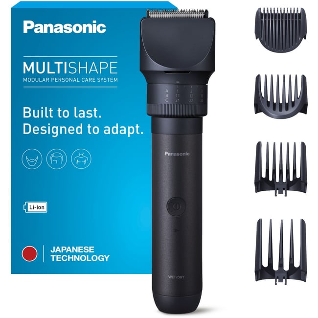 Tondeuse multi usages Multishape ER-CKL2-A301, molette réglable, 58 hauteurs de coupe, précision 0,5 mm, autonomie 70 mn - PANASONIC