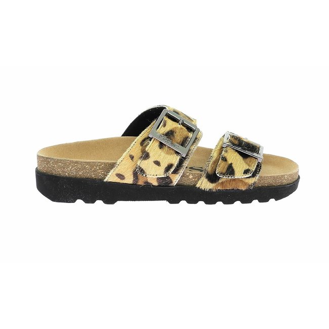 Chinelos de tira dupla, Kick Lisa leopardo <span itemprop=
