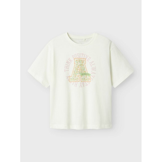 T-shirt de mangas curtas, motivo do espírito universitário - NAME IT
