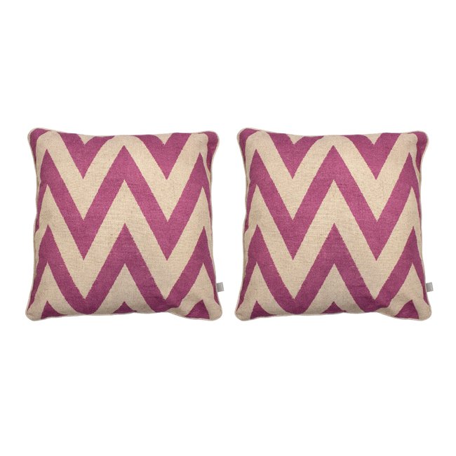 Lot de 2 housses de coussin MEENA CARRÉ - NAF NAF HOME