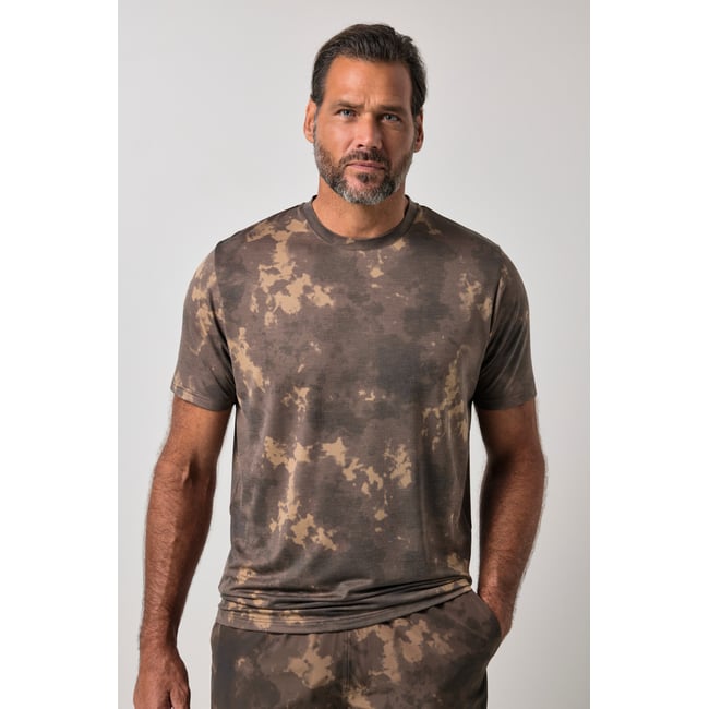 T-shirt avec imprimé camouflage brunâtre <span itemprop=