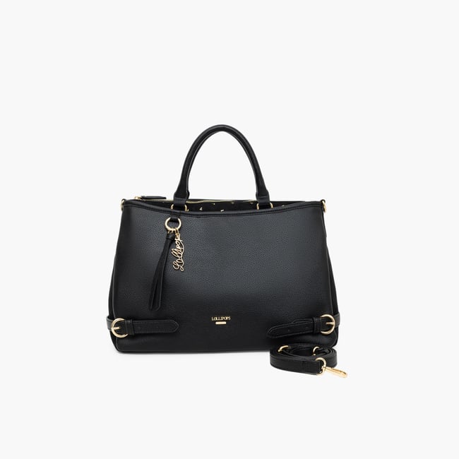 Grand sac shopper  Tobi noir,doré <span itemprop=