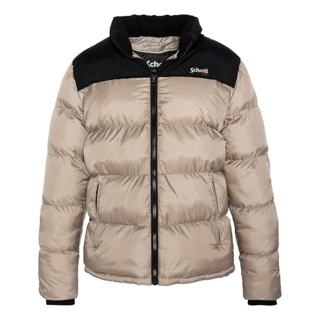 Doudoune beige <span itemprop=