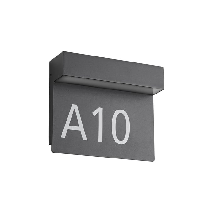 Applique extérieure en métal moderneLED Couleur anthracite <span itemprop=