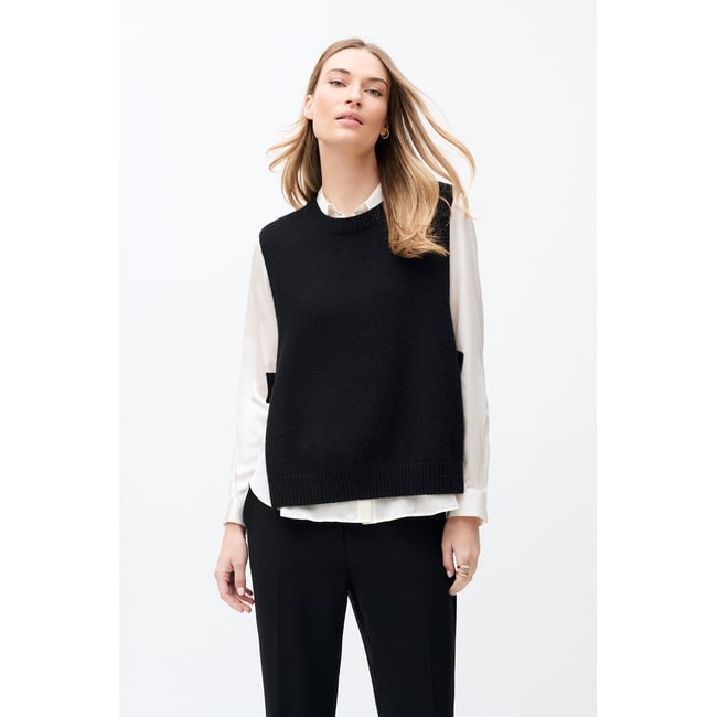 Poncho col rond en laine HEVY - CAROLL