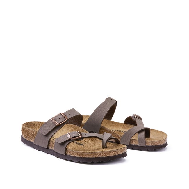 Mayari Toe Post Mules, dark brown, BIRKENSTOCK