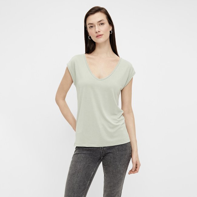 T-shirt, V-hals - PIECES