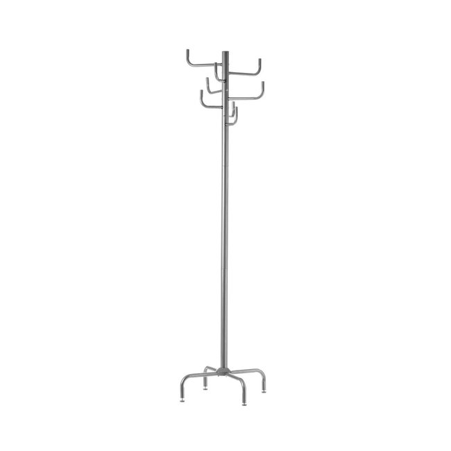 Portemanteau sur Pied Métal Gris Couleur gris <span itemprop=