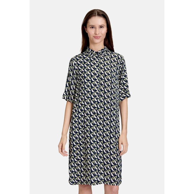 Robe-chemisier à impression dark blue/green <span itemprop=